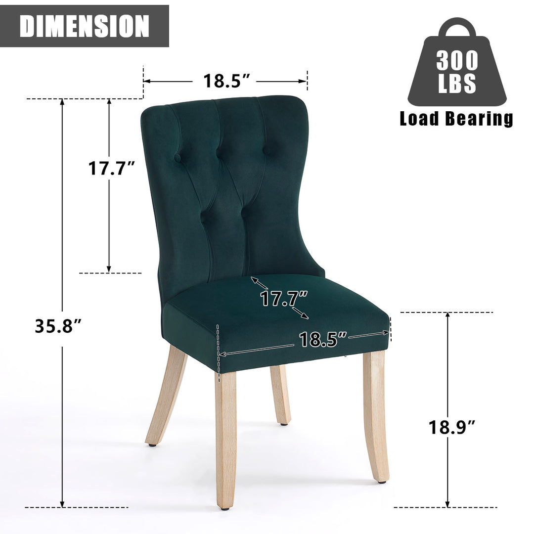 YOUNIKE Dining Chairs Modern Kitchen Chairs with Curved Legs
