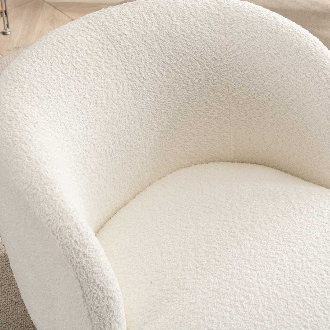 Accent Chair-White-B231