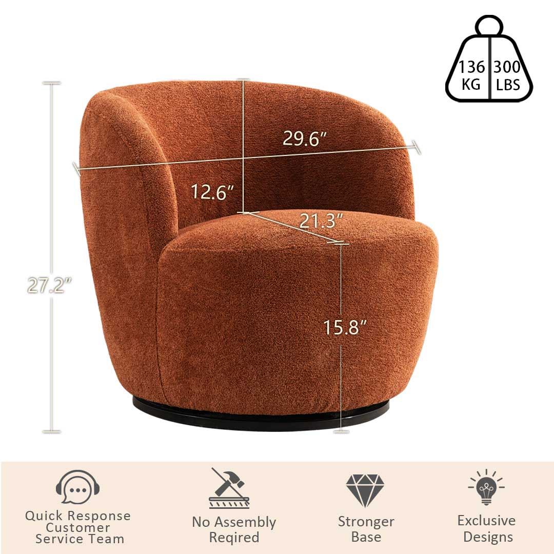 Accent Chair-DarkOrange-B231