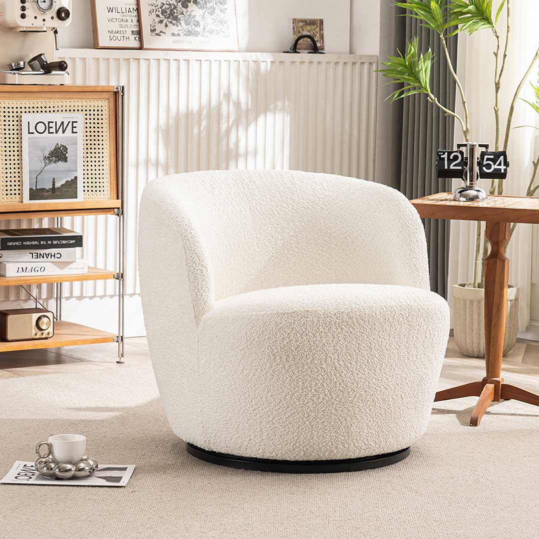 Accent Chair-White-B231