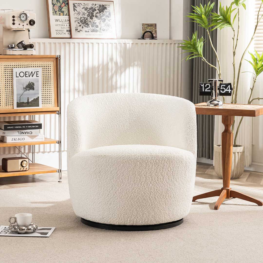 Accent Chair-White-B231
