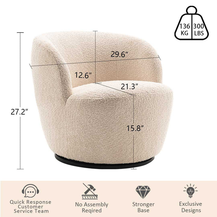 Accent Chair-Beige-B231