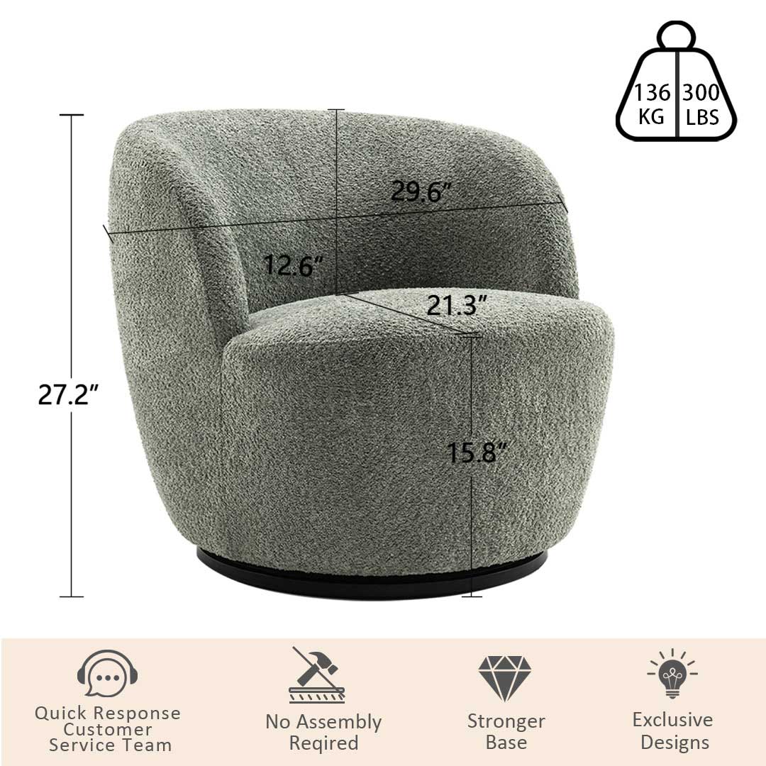 Accent Chair-DarkSeaGreen-B231