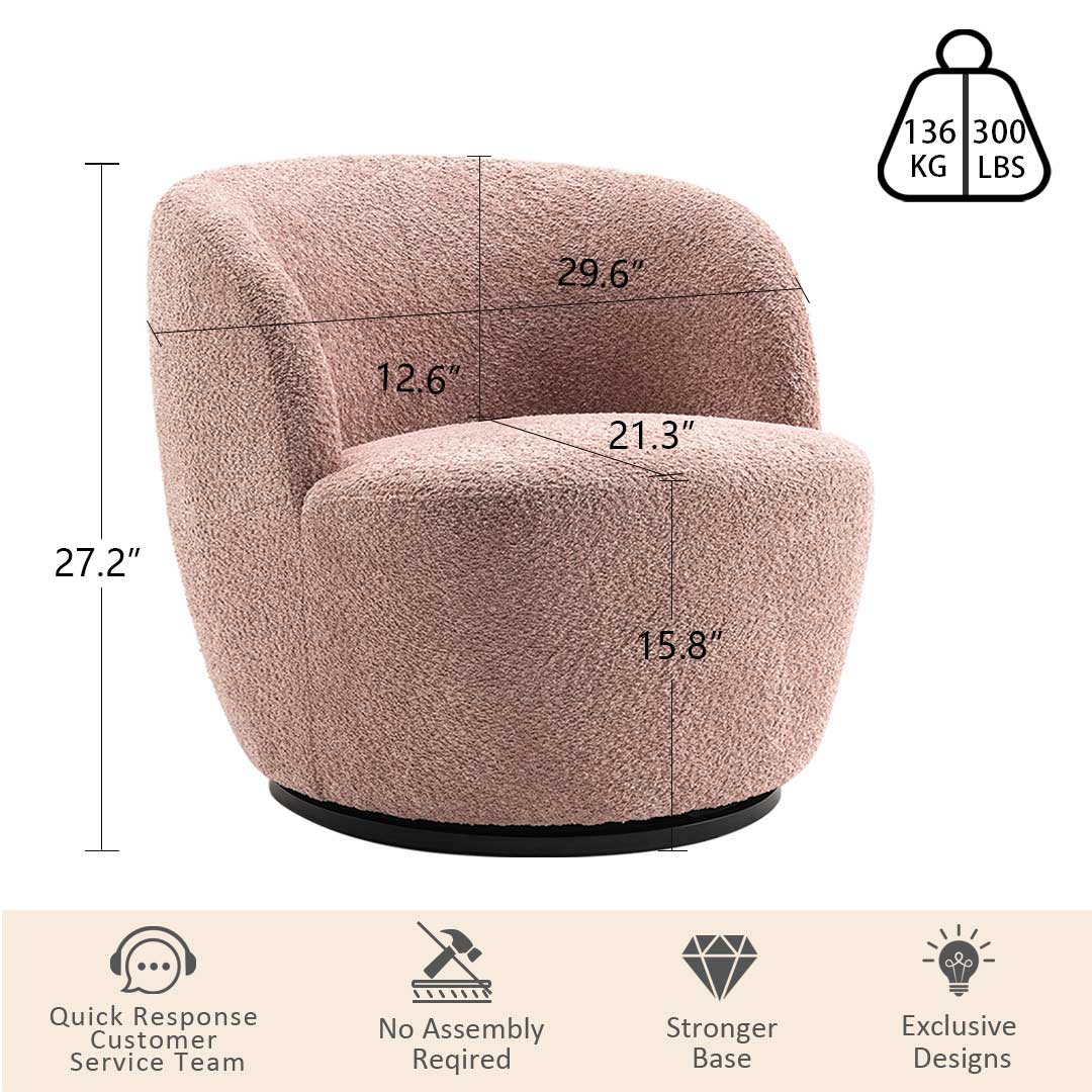 Accent Chair-Pink-B231