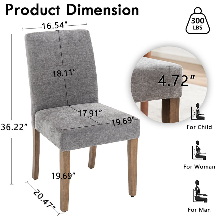 YOUNIKE Dining Chairs Minimalist Kitchen Chair Set of 2