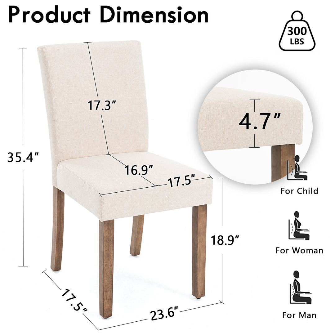 YOUNIKE Kitchen Chairs Upholstery for Dining Room Chairs Set of 2