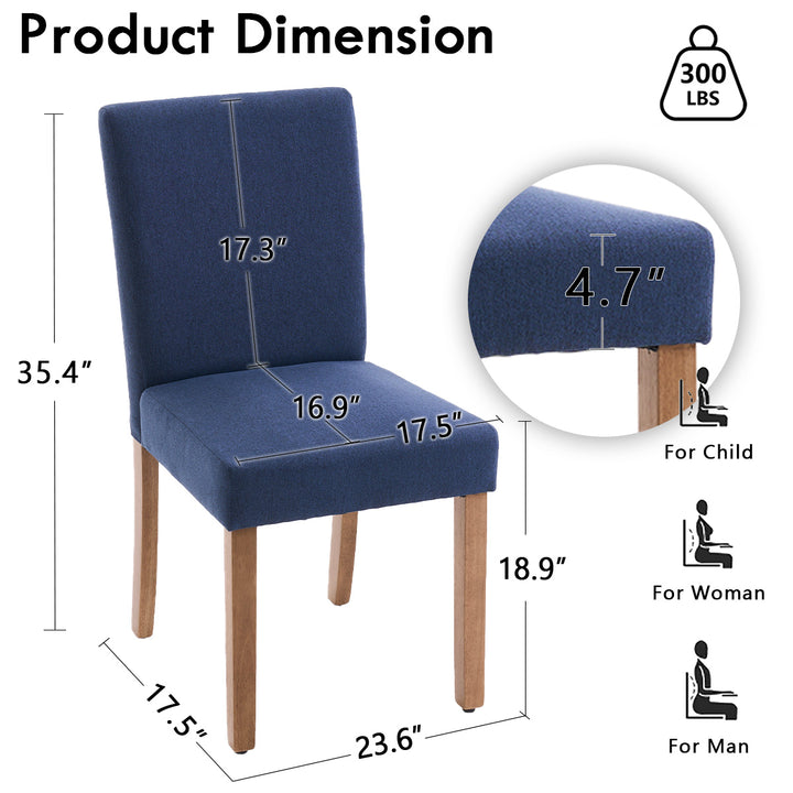 YOUNIKE Kitchen Chairs Upholstery for Dining Room Chairs Set of 2