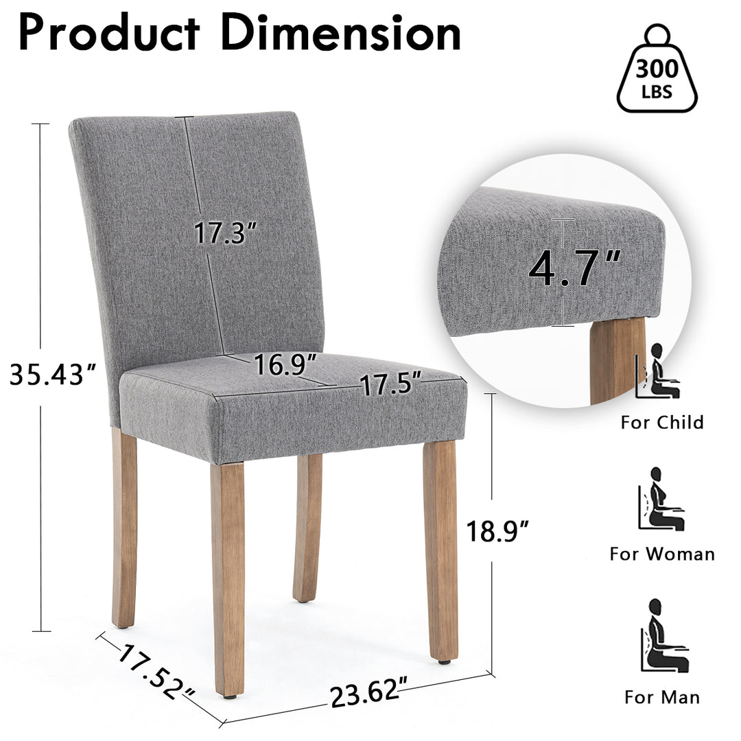 YOUNIKE Kitchen Chairs Upholstery for Dining Room Chairs Set of 2