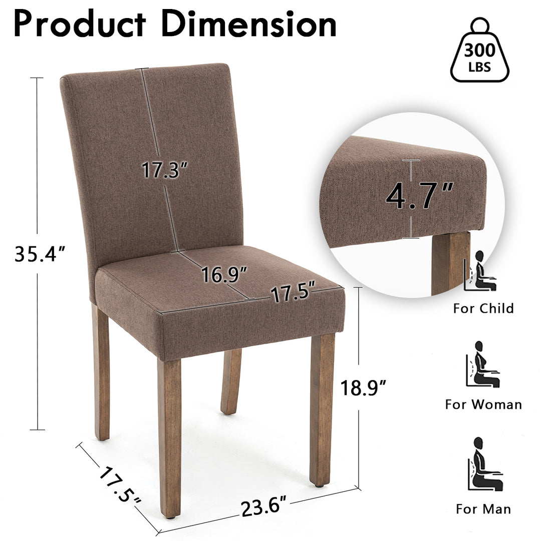YOUNIKE Kitchen Chairs Upholstery for Dining Room Chairs Set of 2
