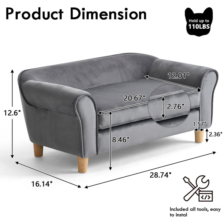 YOUNIKE Dog Bed Orthopedic Pet Sofa