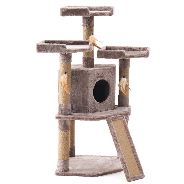 YOUNIKE Cat Tree 45in Cat Tower Condo for Kittens Pet House Play