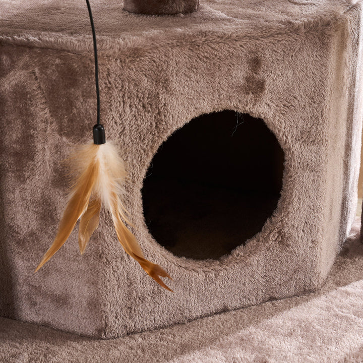 YOUNIKE Cat Tree 45in Cat Tower Condo for Kittens Pet House Play