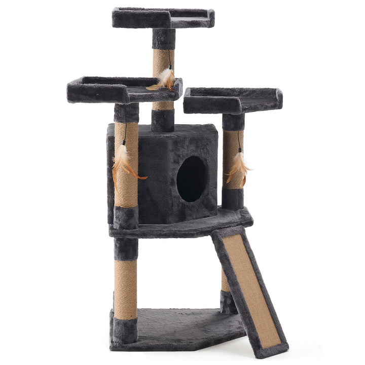 YOUNIKE Cat Tree 45in Cat Tower Condo for Kittens Pet House Play