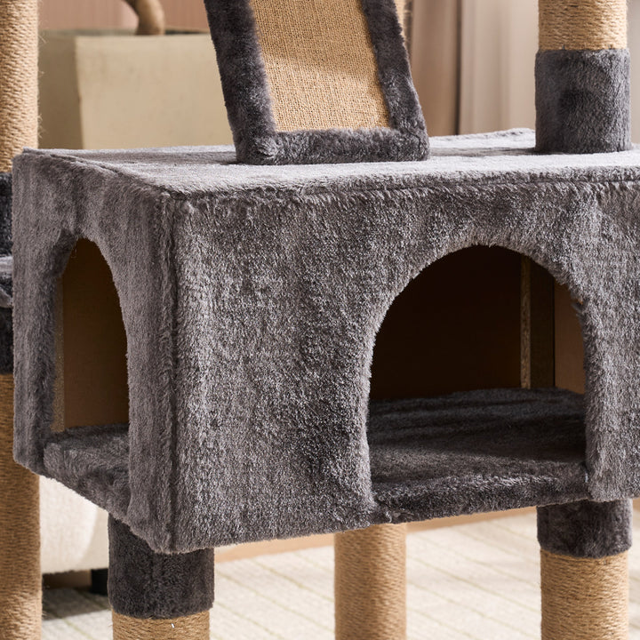YOUNIKE 71in Cat Tree Large Multi-Level Cat Tower Condo for Indoor Cats