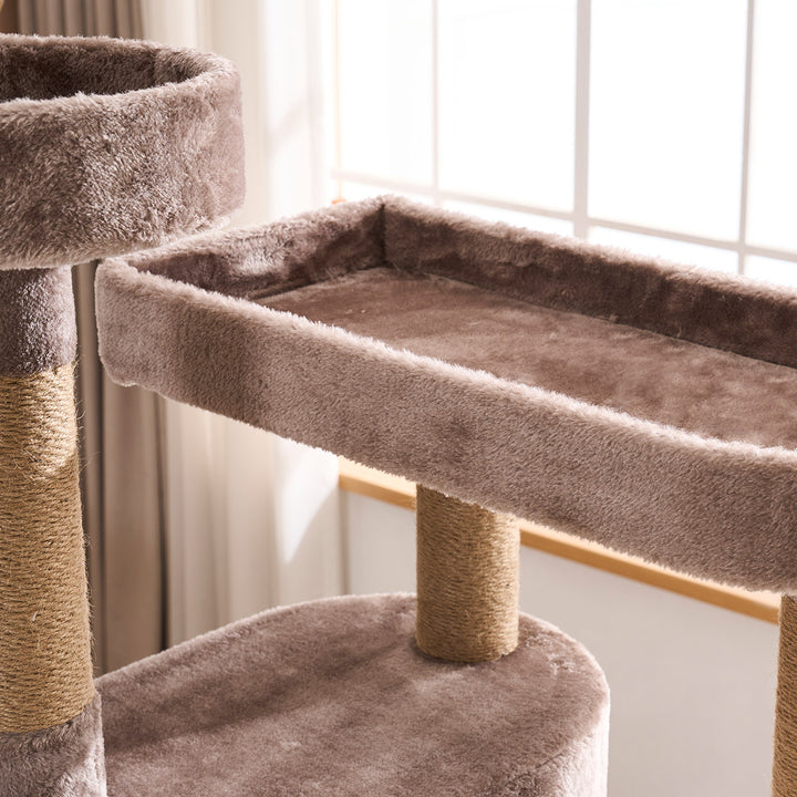 YOUNIKE 71in Cat Tree Large Multi-Level Cat Tower Condo for Indoor Cats
