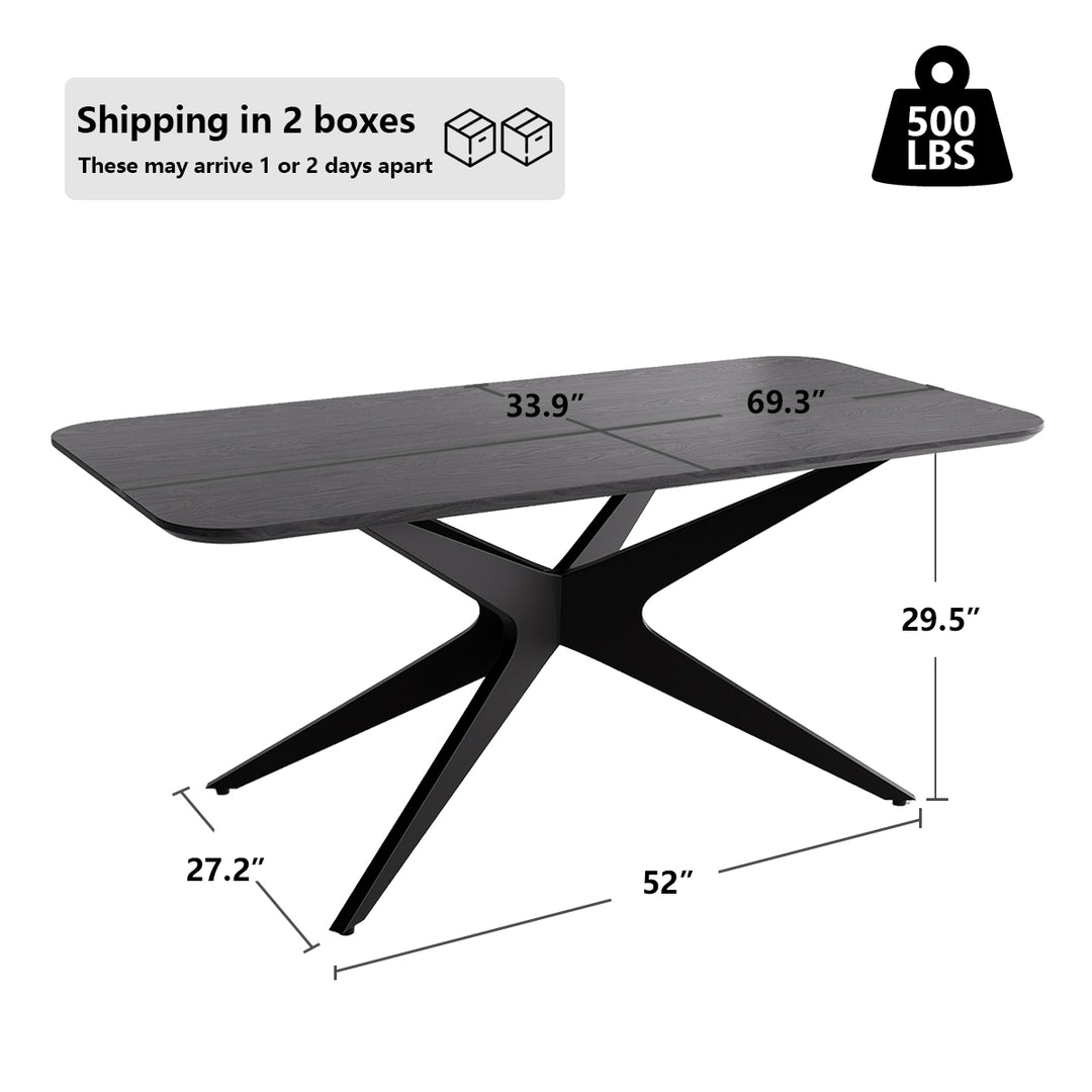 YOUNIKE Rectangle Wood Dining Table DTOG042-1