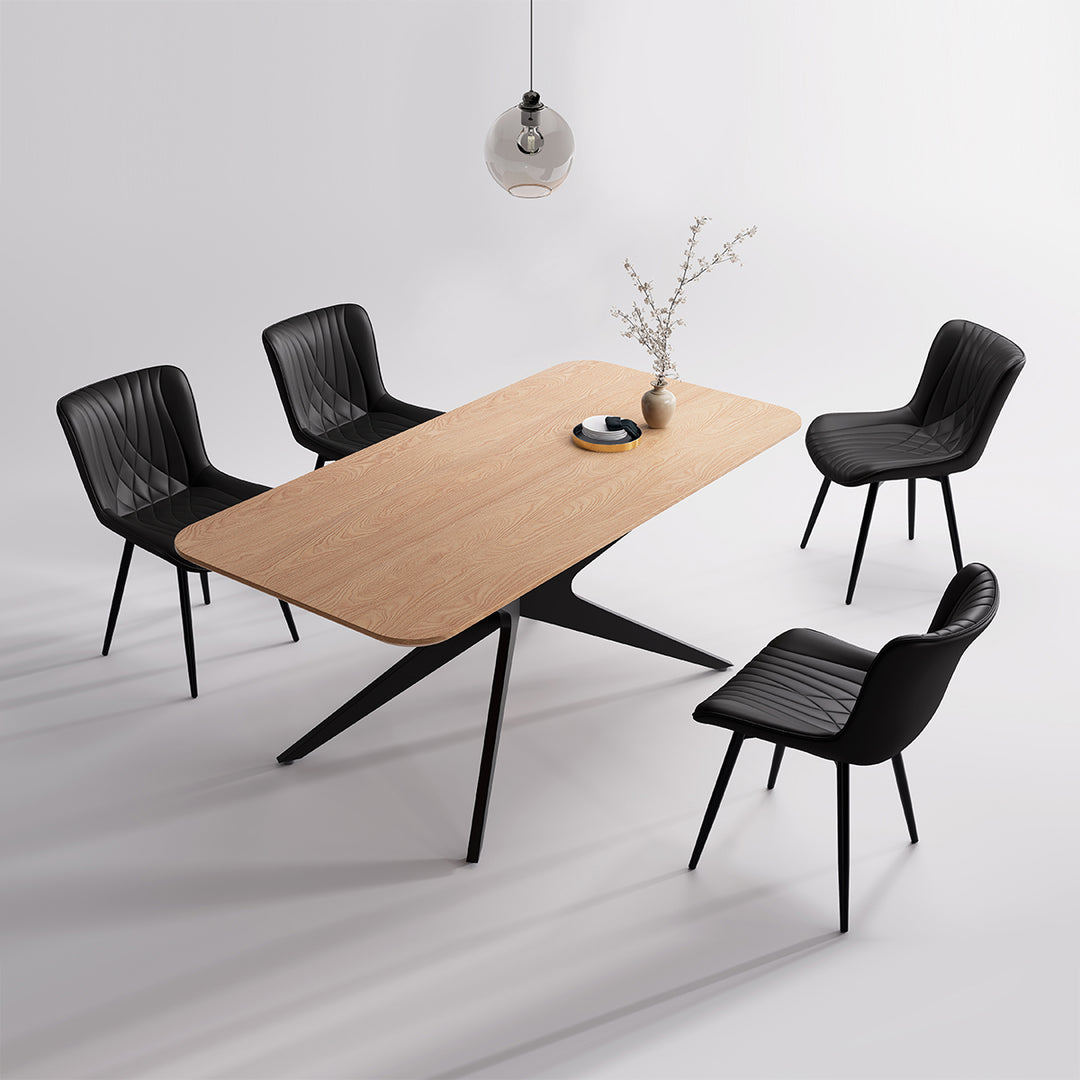 YOUNIKE Rectangle Wood Dining Table DTOG042-1