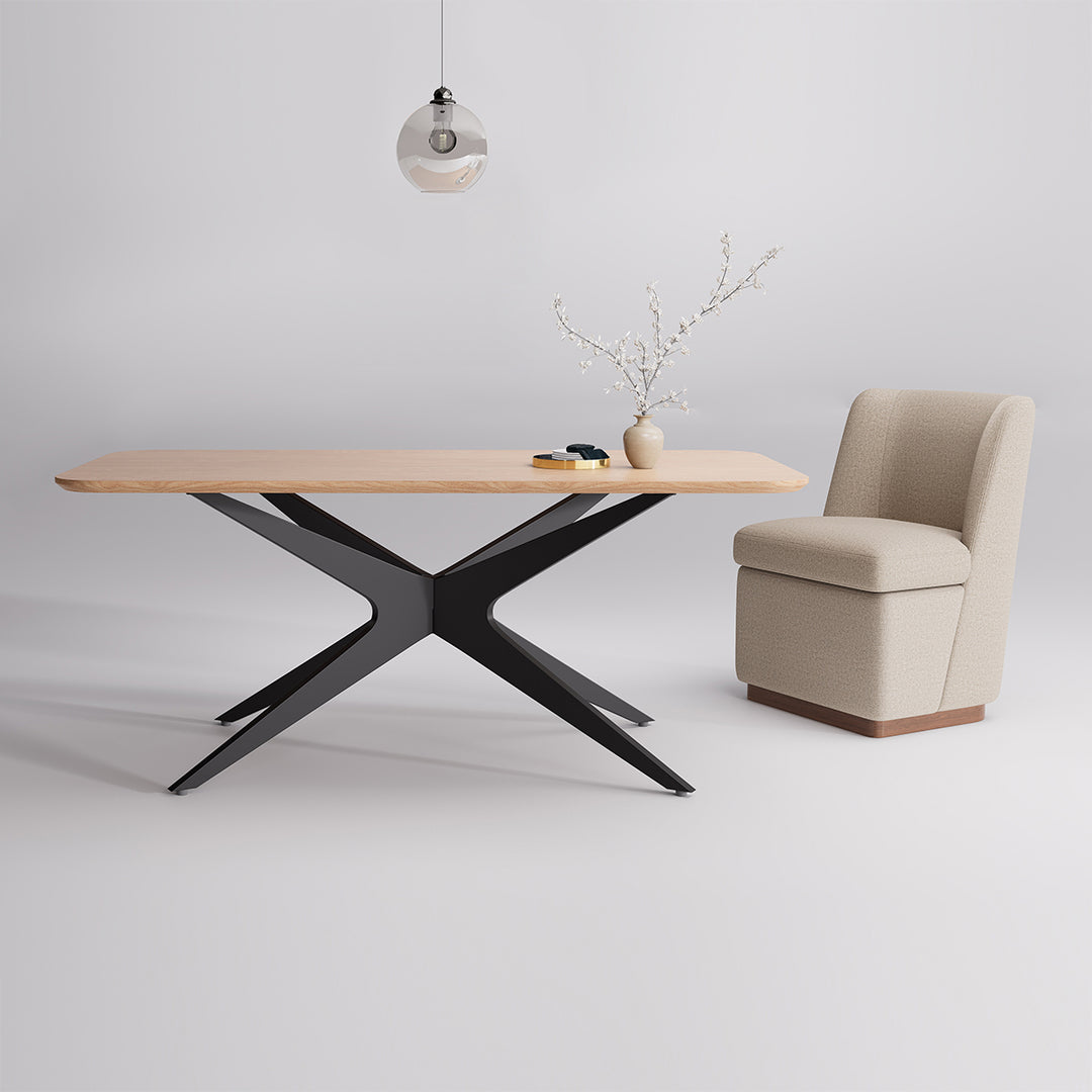 YOUNIKE Rectangle Wood Dining Table DTOG042-1