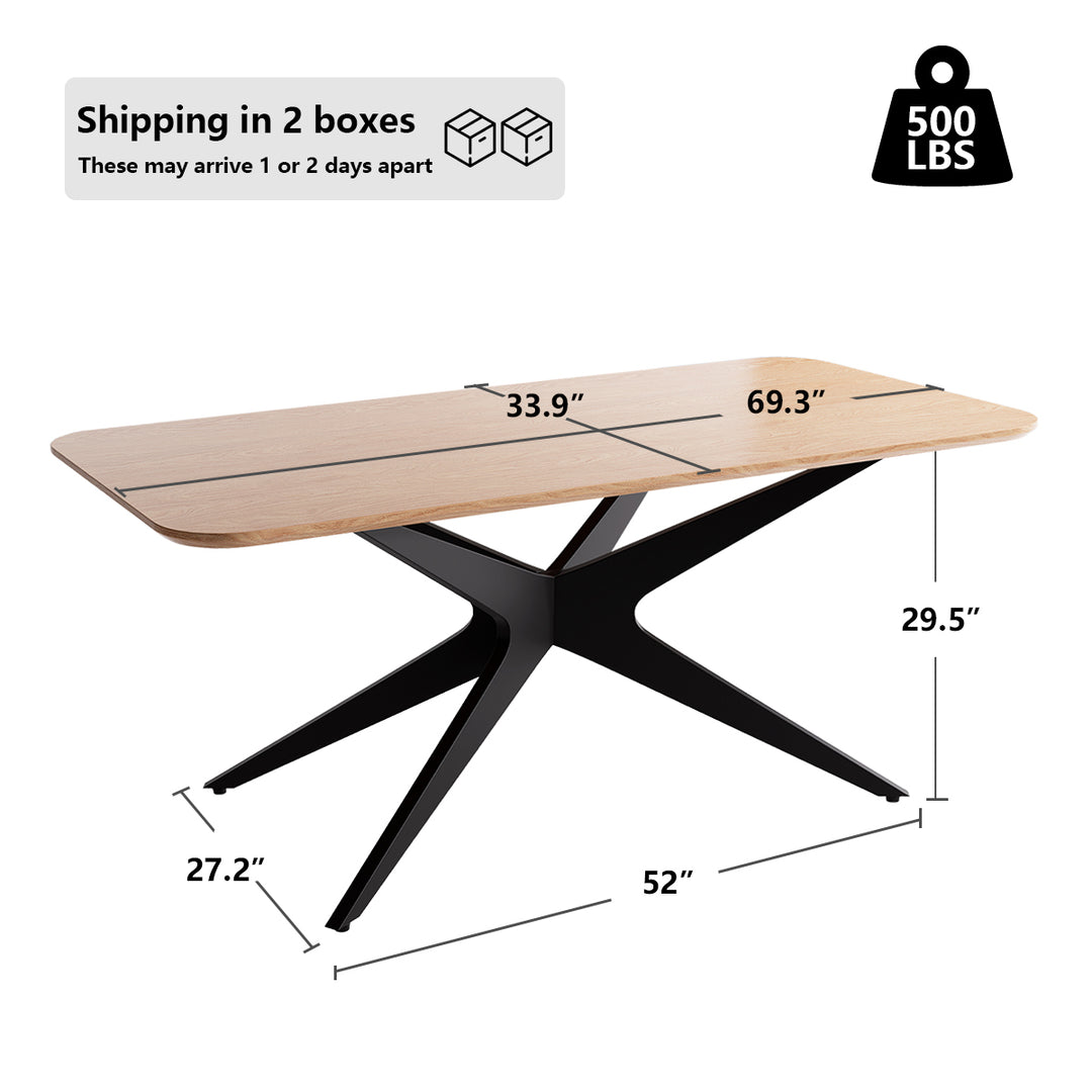 YOUNIKE Rectangle Wood Dining Table DTOG042-1