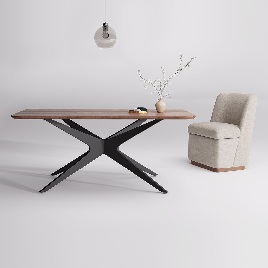 YOUNIKE Rectangle Wood Dining Table DTOG042-1