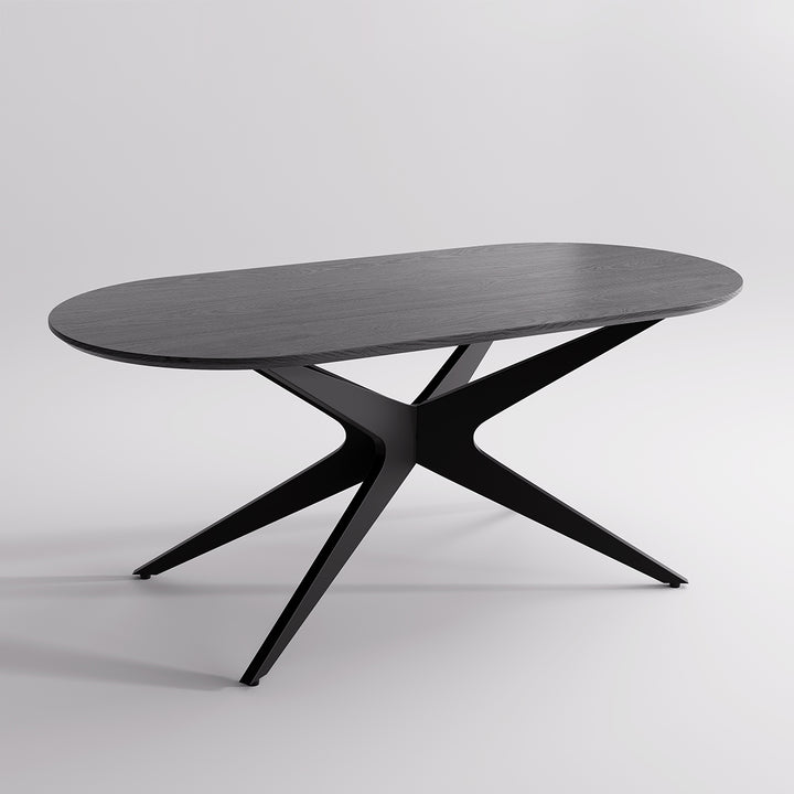 YOUNIKE Oval Wood Dining Table DTOG042-2