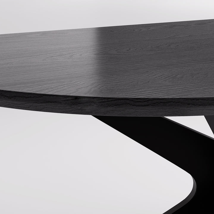 YOUNIKE Oval Wood Dining Table DTOG042-2