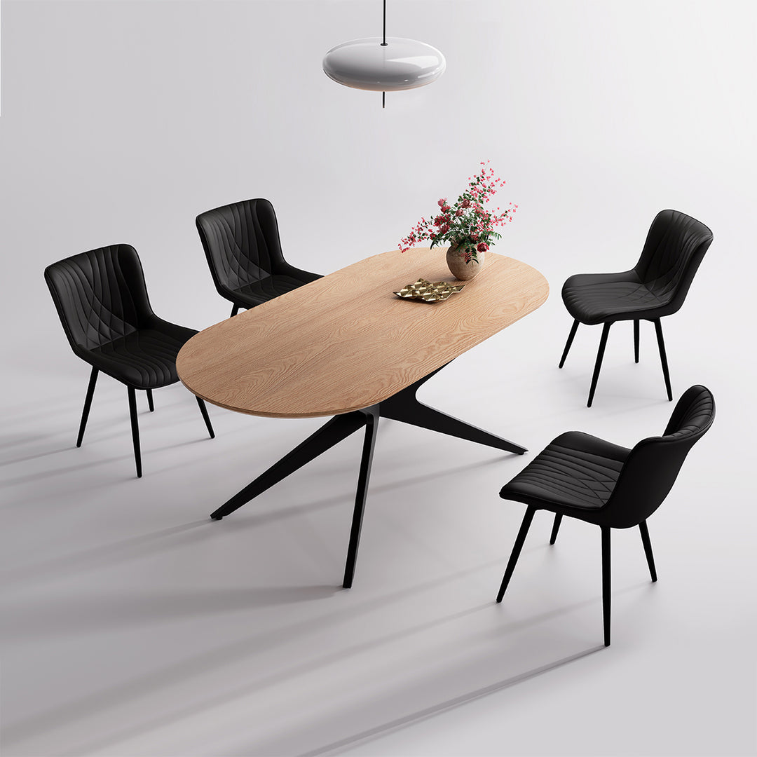 YOUNIKE Oval Wood Dining Table DTOG042-2