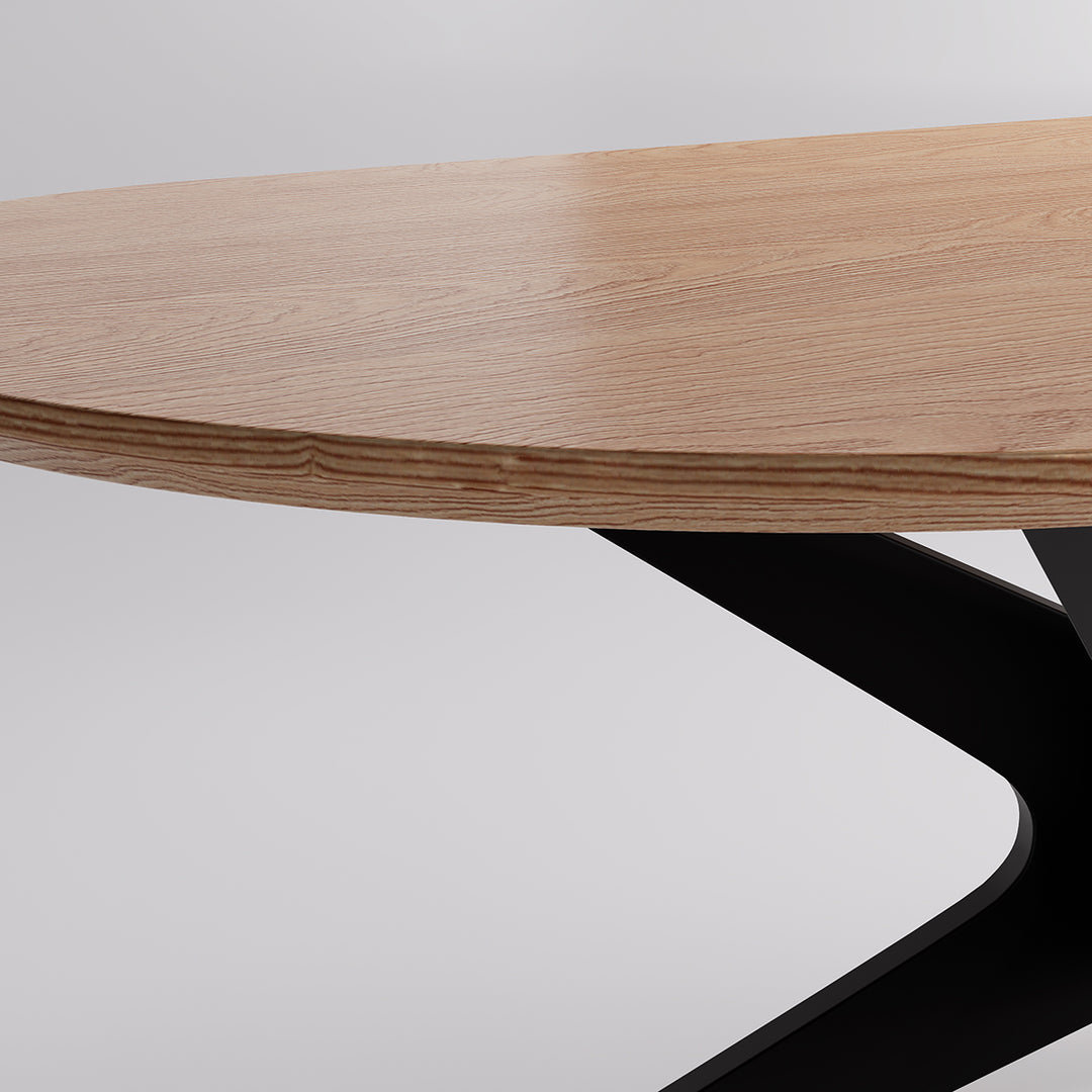 YOUNIKE Oval Wood Dining Table DTOG042-2