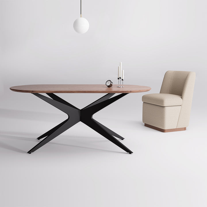 YOUNIKE Oval Wood Dining Table DTOG042-2