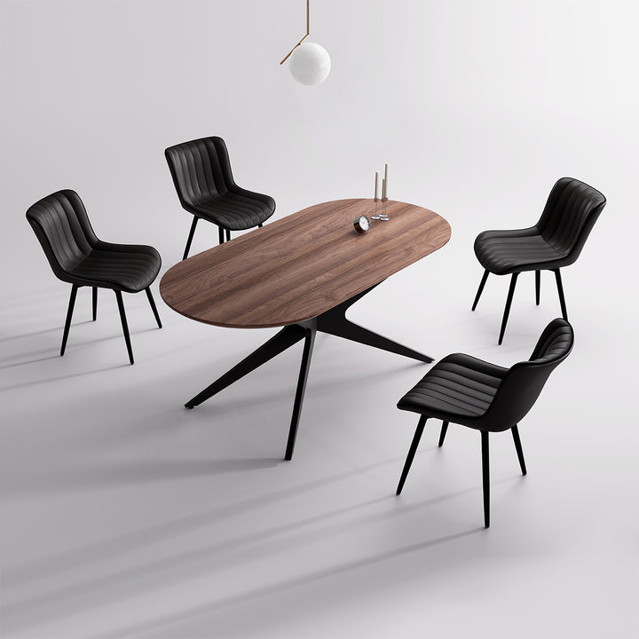 YOUNIKE Oval Wood Dining Table DTOG042-2