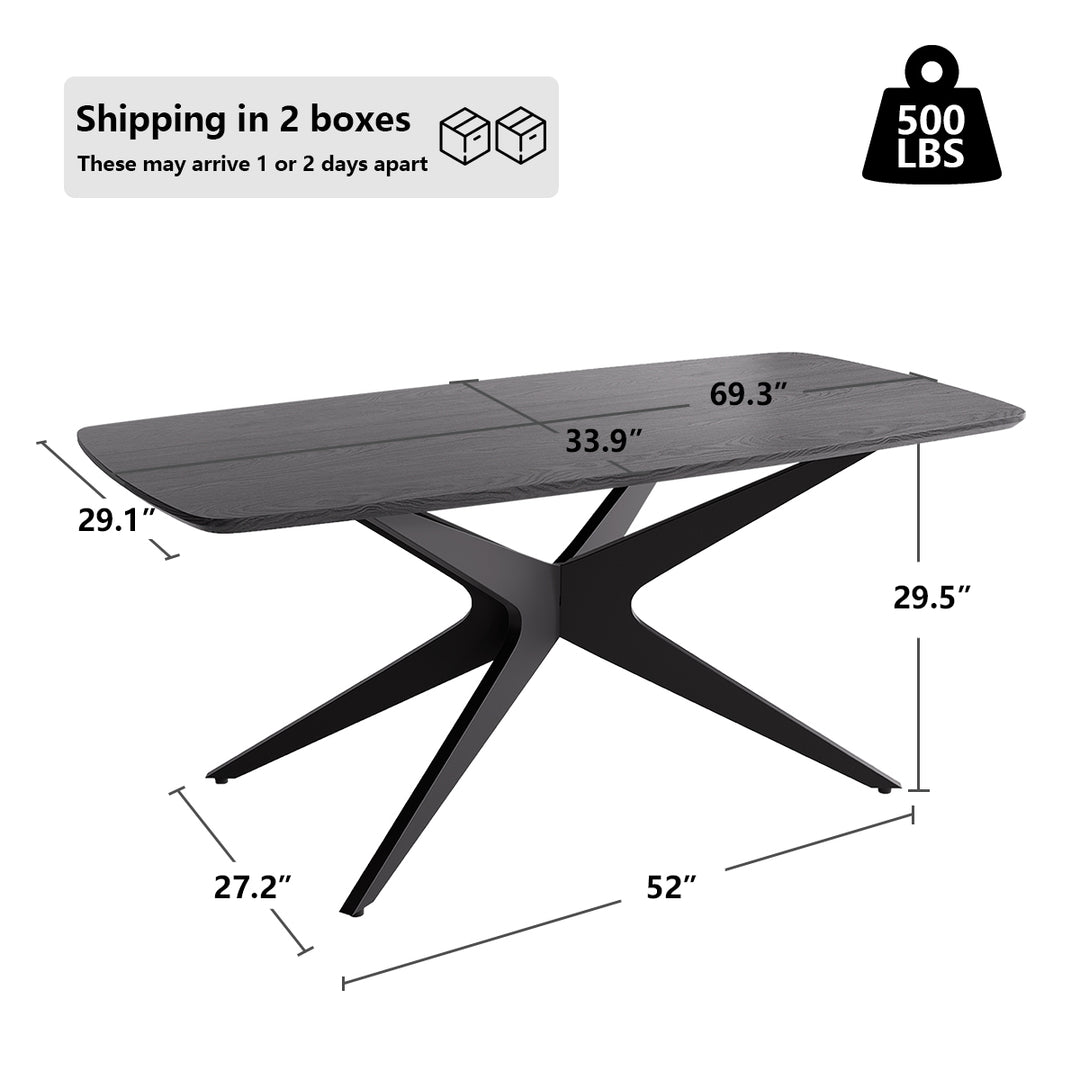 YOUNIKE Rectangle Wood Dining Table DTOG042