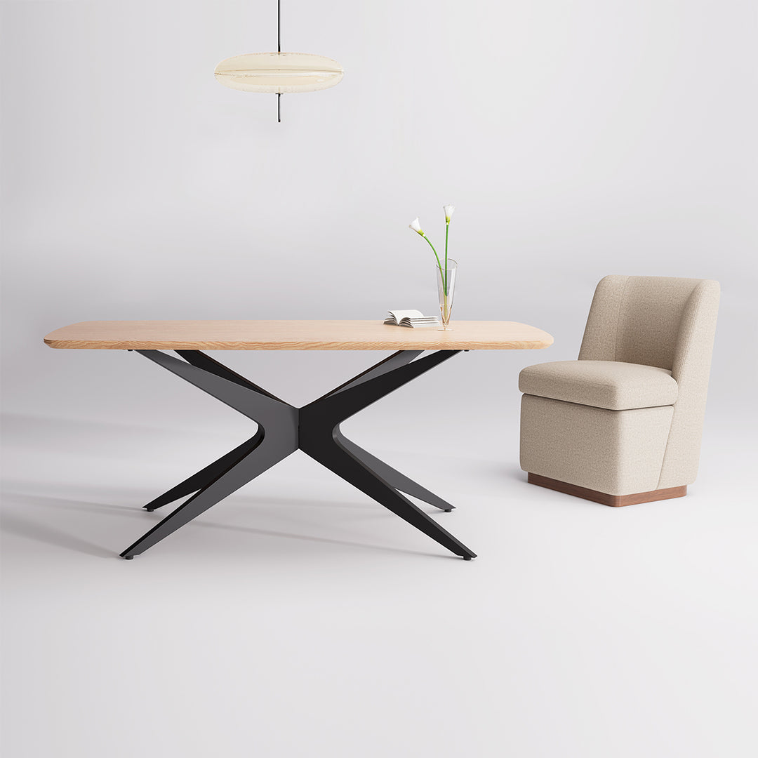 YOUNIKE Rectangle Wood Dining Table DTOG042