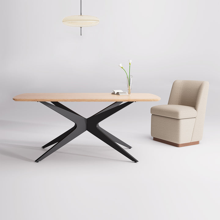YOUNIKE Rectangle Wood Dining Table DTOG042