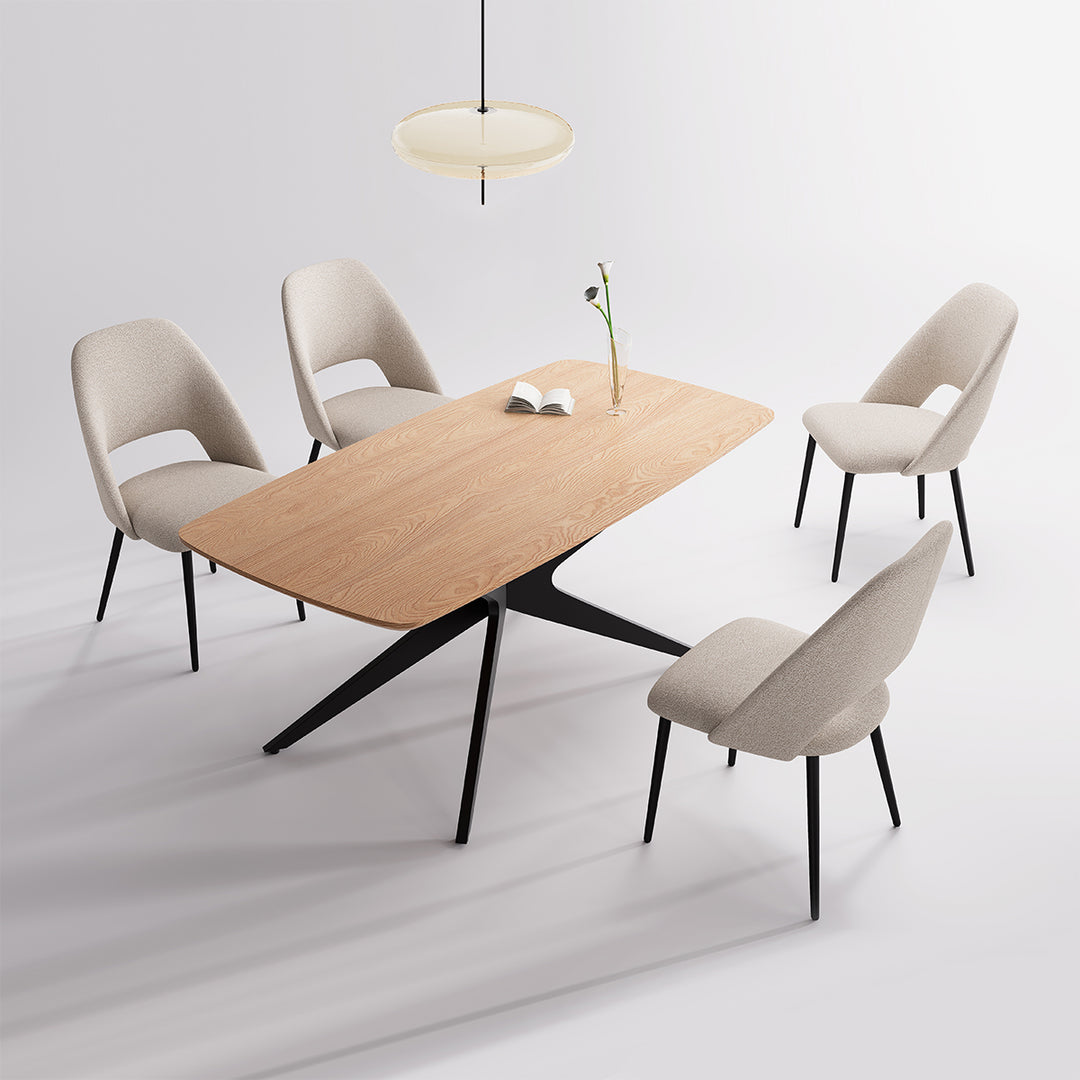 YOUNIKE Rectangle Wood Dining Table DTOG042