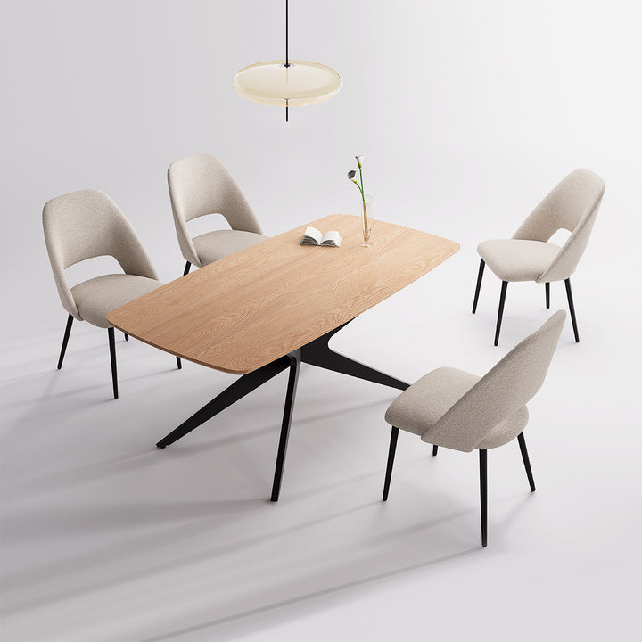 YOUNIKE Rectangle Wood Dining Table DTOG042