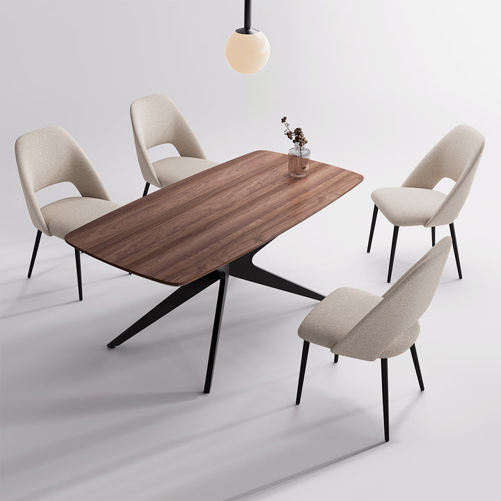 YOUNIKE Rectangle Wood Dining Table DTOG042