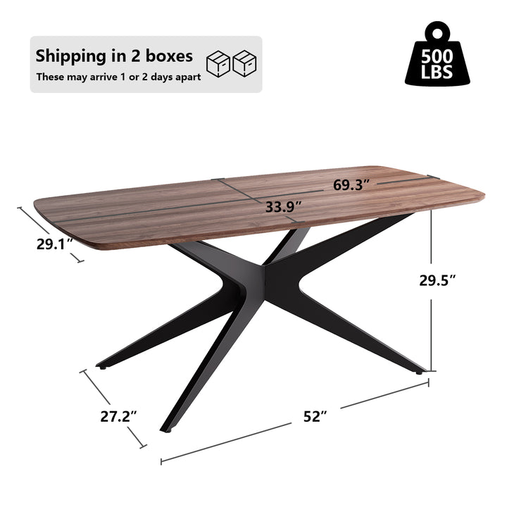 YOUNIKE Rectangle Wood Dining Table DTOG042