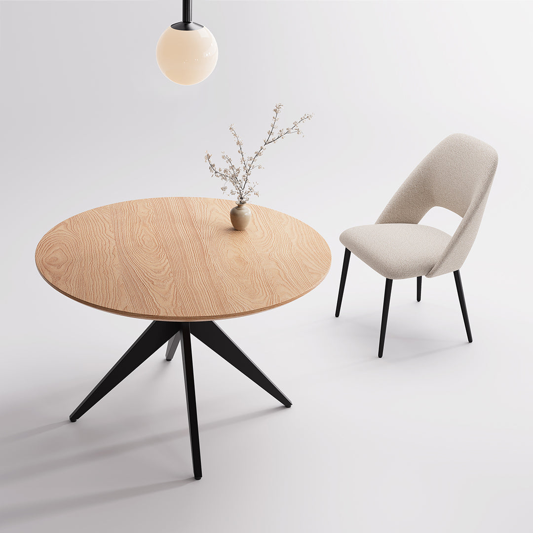 YOUNIKE Round Wood Dining Table DTOG058-1
