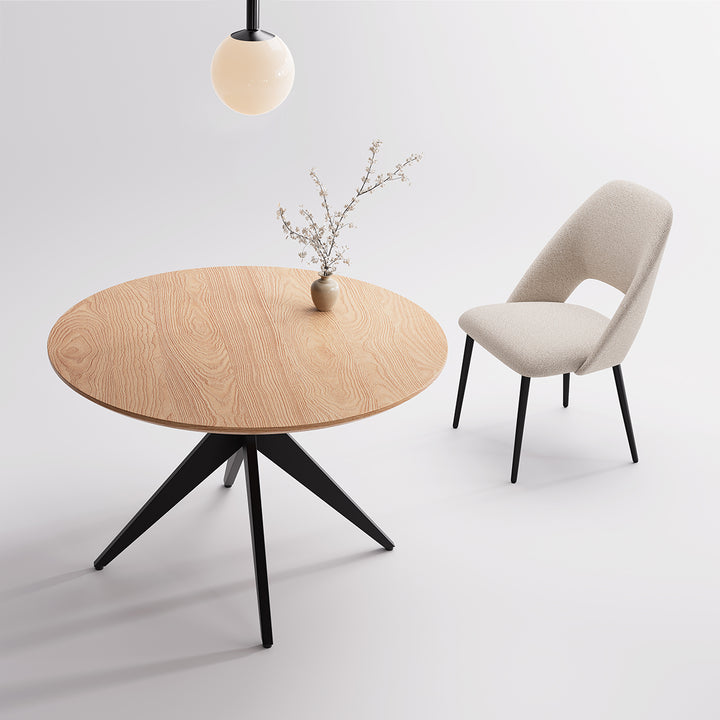YOUNIKE Round Wood Dining Table DTOG058-1