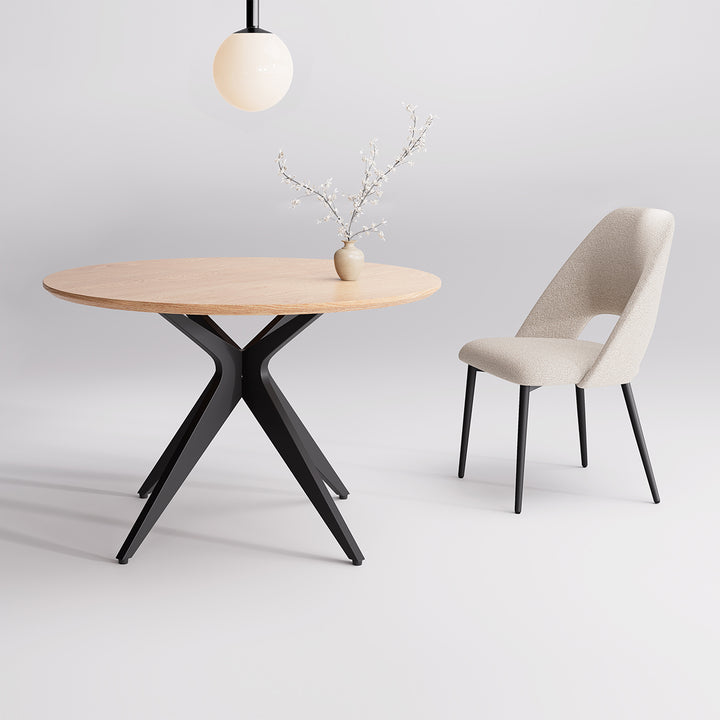 YOUNIKE Round Wood Dining Table DTOG058-1