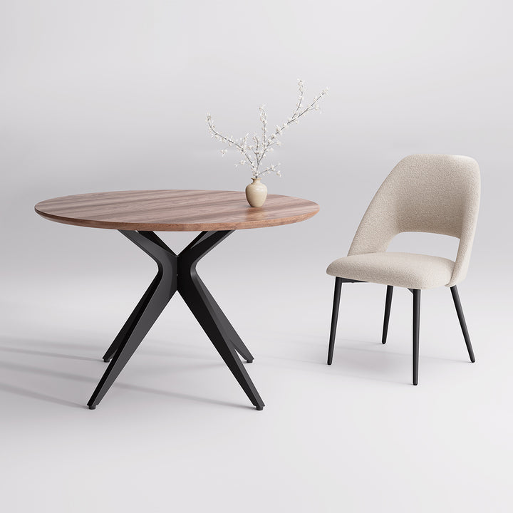 YOUNIKE Round Wood Dining Table DTOG058-1