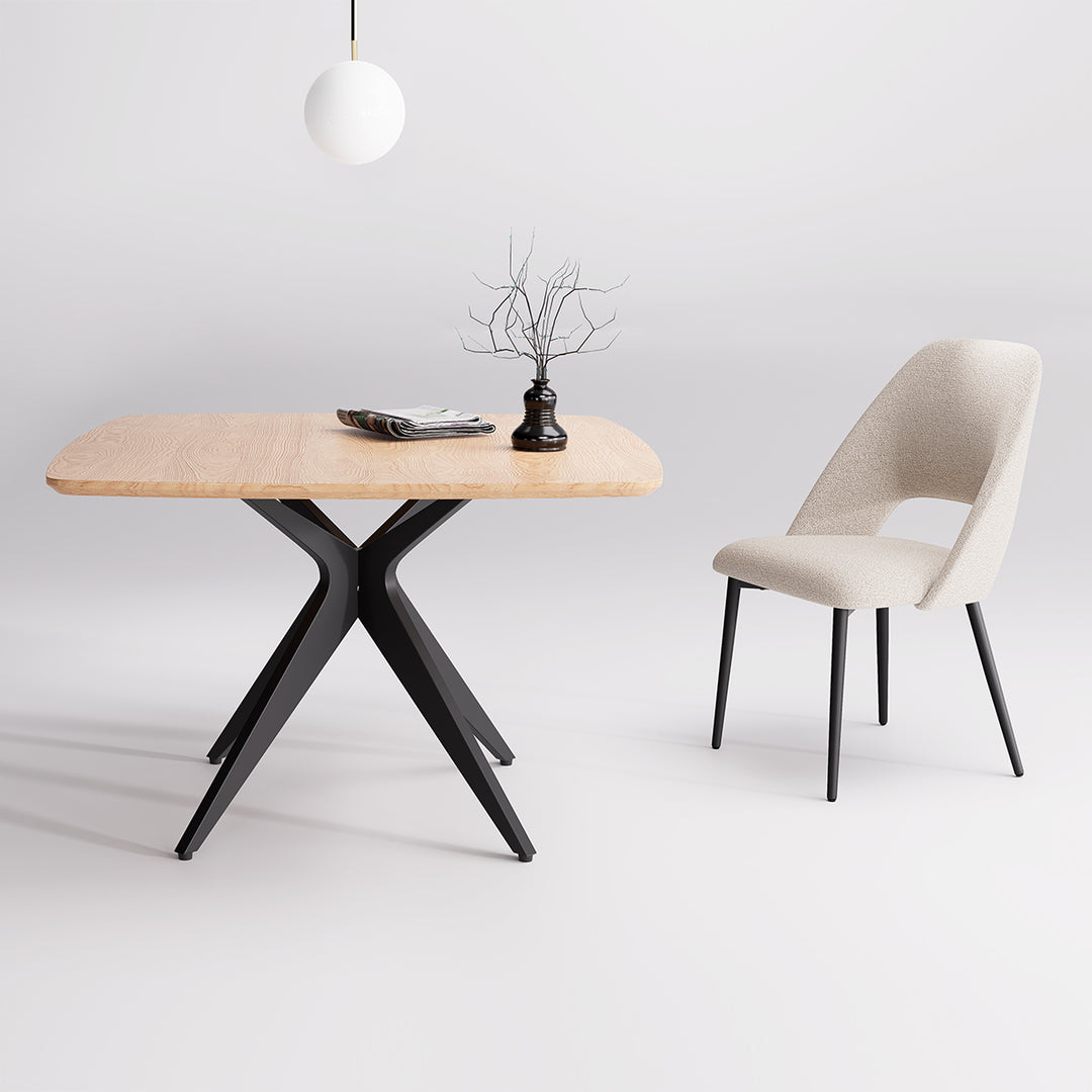 YOUNIKE Square Wood Dining Table DTOG058