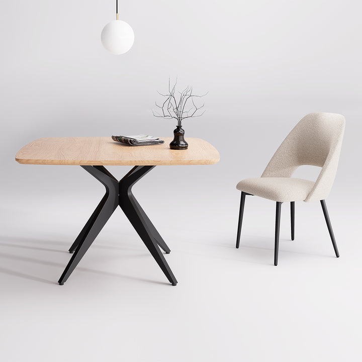 YOUNIKE Square Wood Dining Table DTOG058