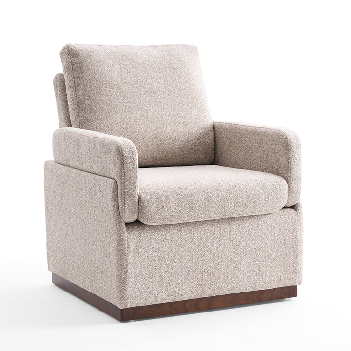 YOUNIKE Accent Armchair Modern Upholstered Barrel Chair