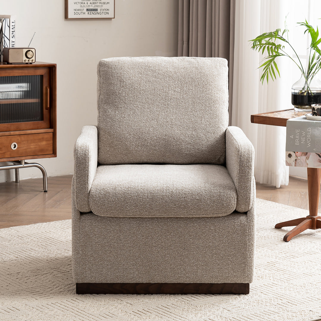 YOUNIKE Accent Armchair Modern Upholstered Barrel Chair