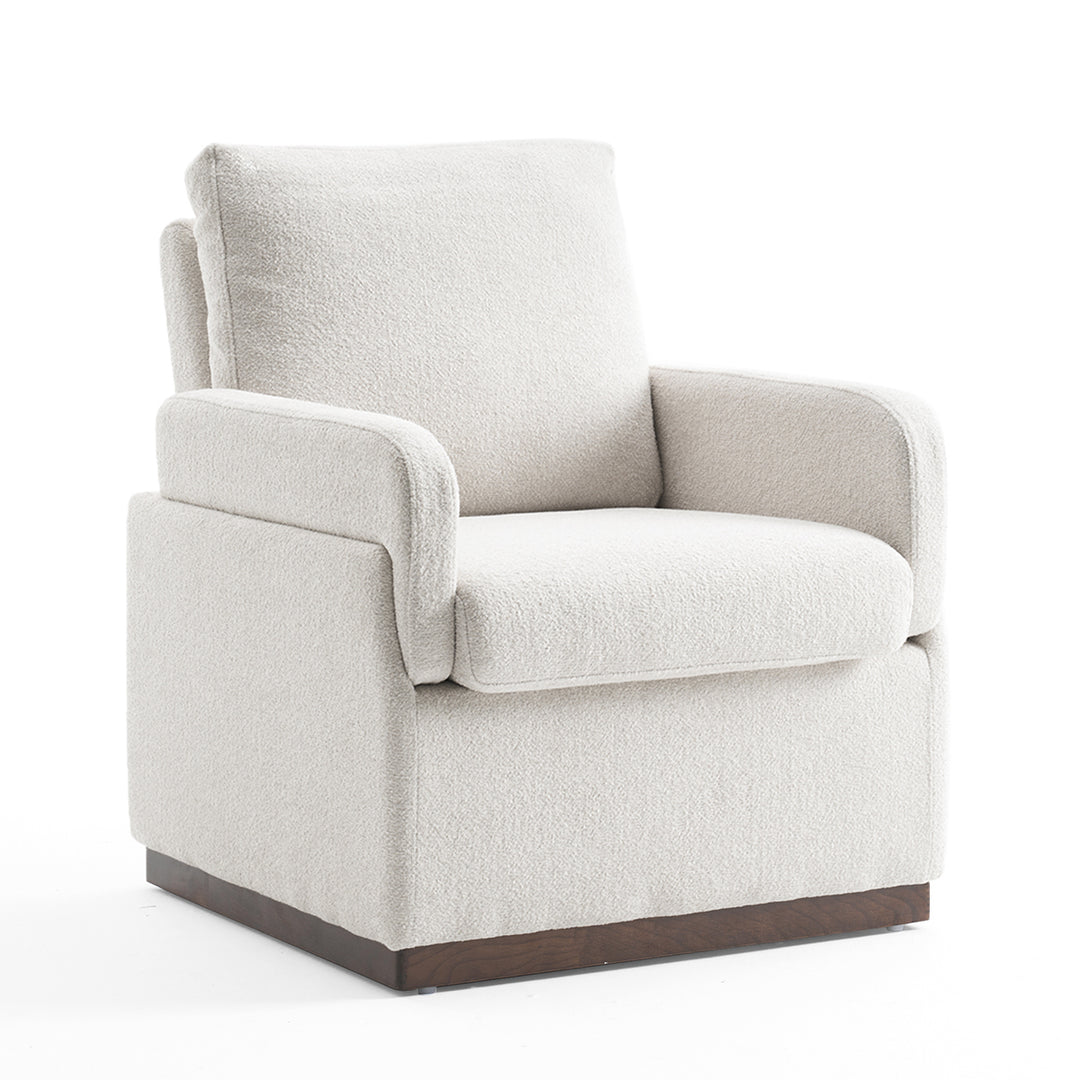 YOUNIKE Accent Armchair Modern Upholstered Barrel Chair