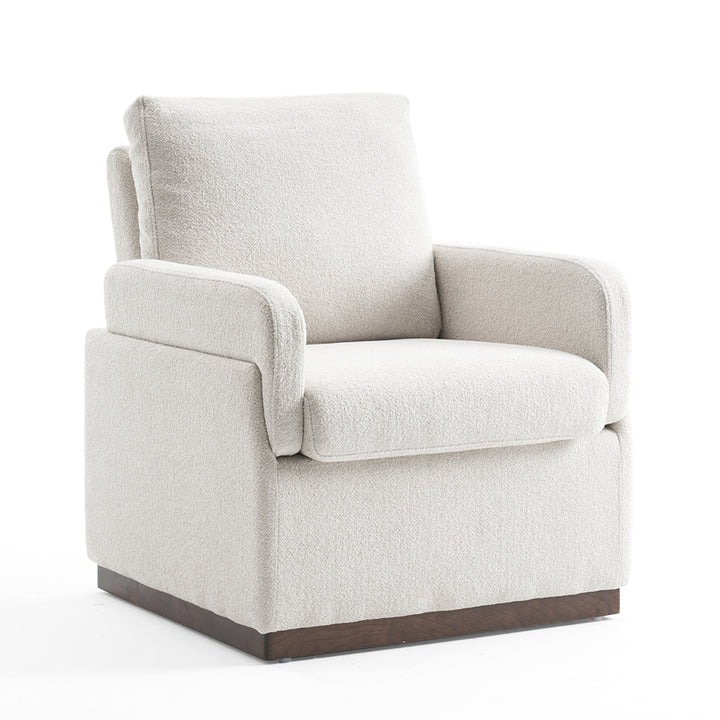 YOUNIKE Accent Armchair Modern Upholstered Barrel Chair