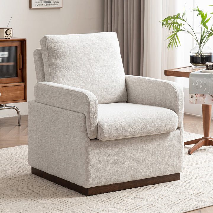 YOUNIKE Accent Armchair Modern Upholstered Barrel Chair