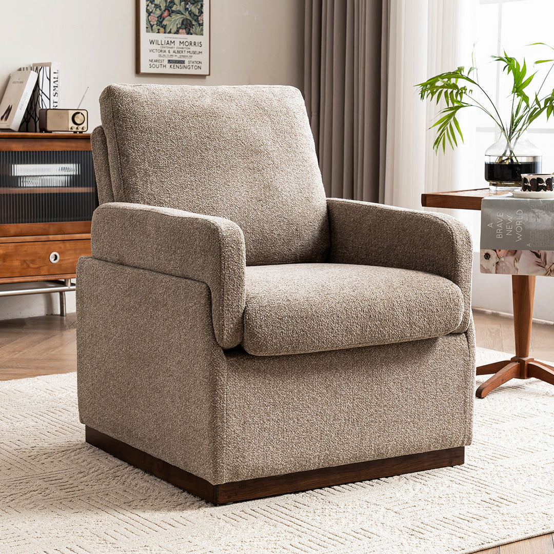 YOUNIKE Accent Armchair Modern Upholstered Barrel Chair