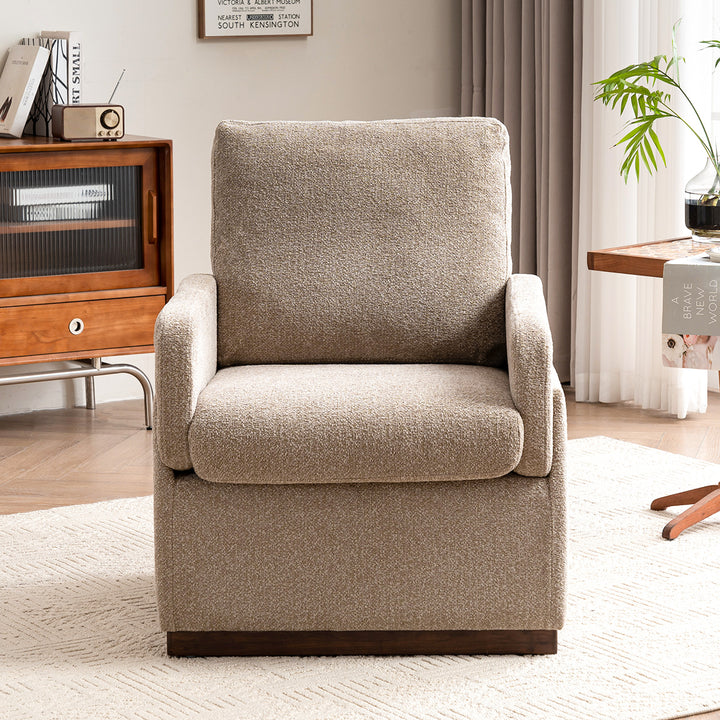 YOUNIKE Accent Armchair Modern Upholstered Barrel Chair
